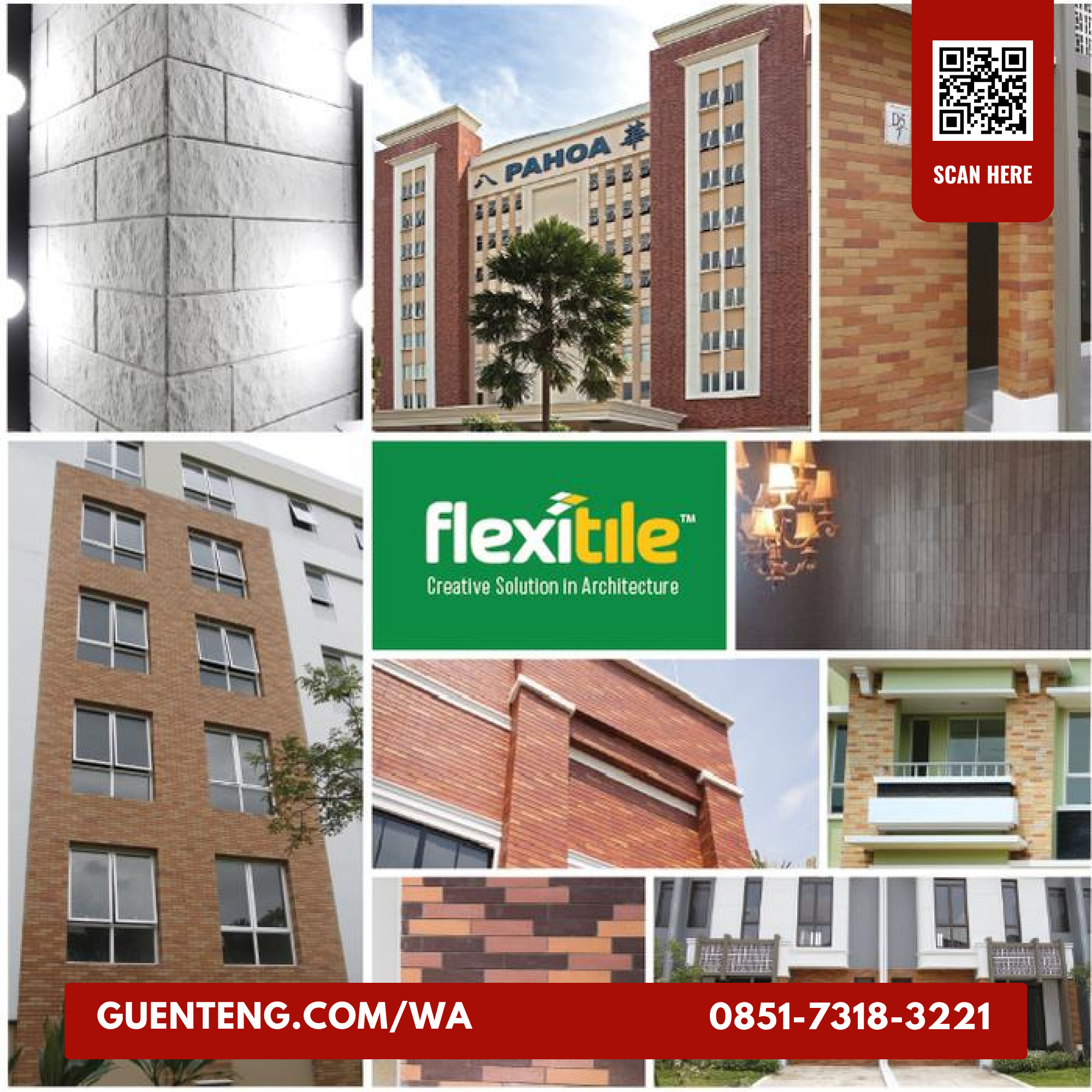Surface Finishing Flexitile Facebrick A 326