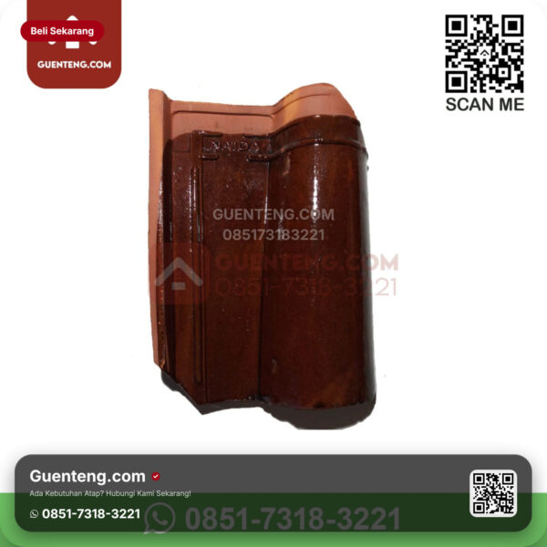 Tanah Liat Genteng Utama Genteng Jatiwangi Tanah Liat Morando Warna Glazur Brown Pcs