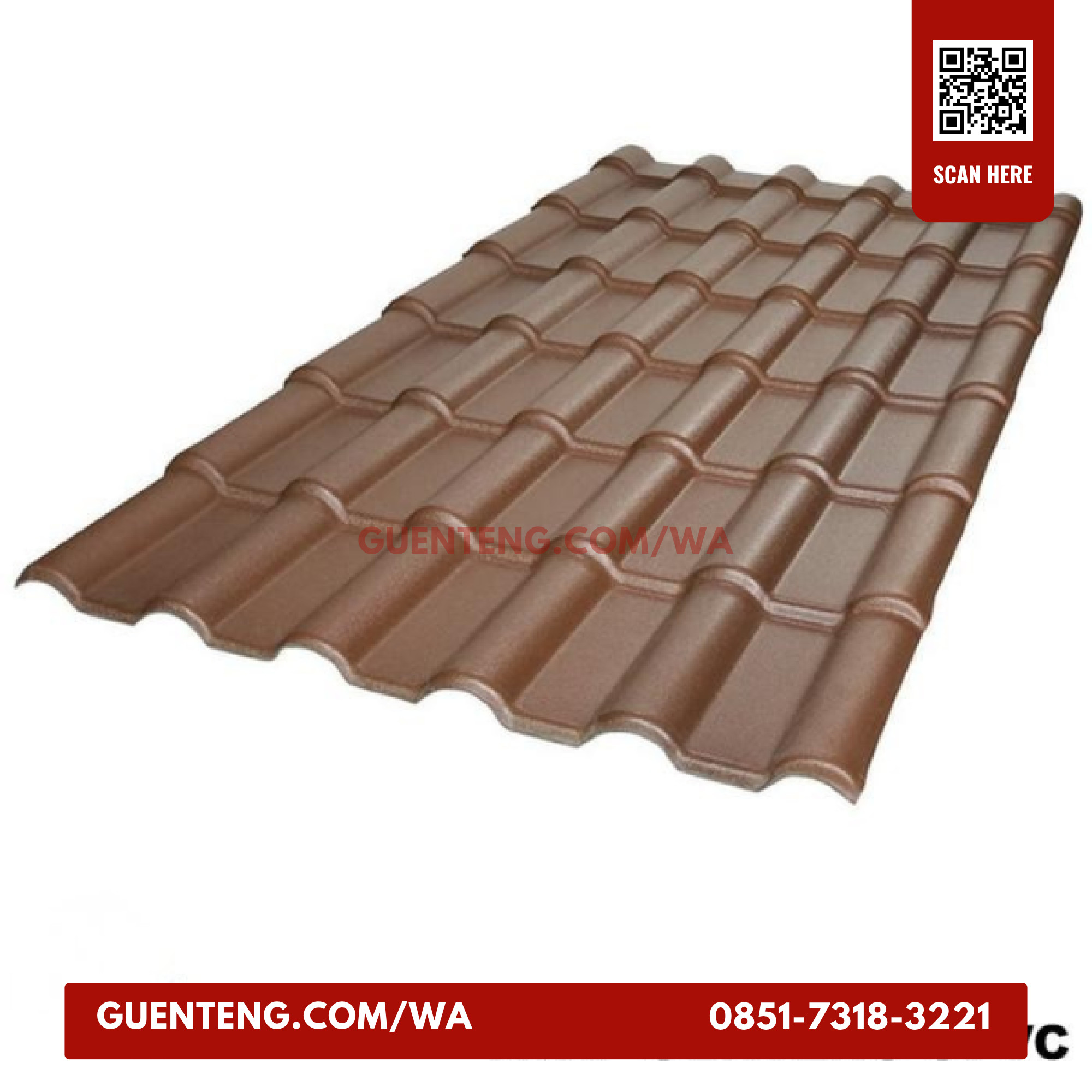 Top Ridge Atap Genteng uPVC Sunpro Roof Tile Hitam 1