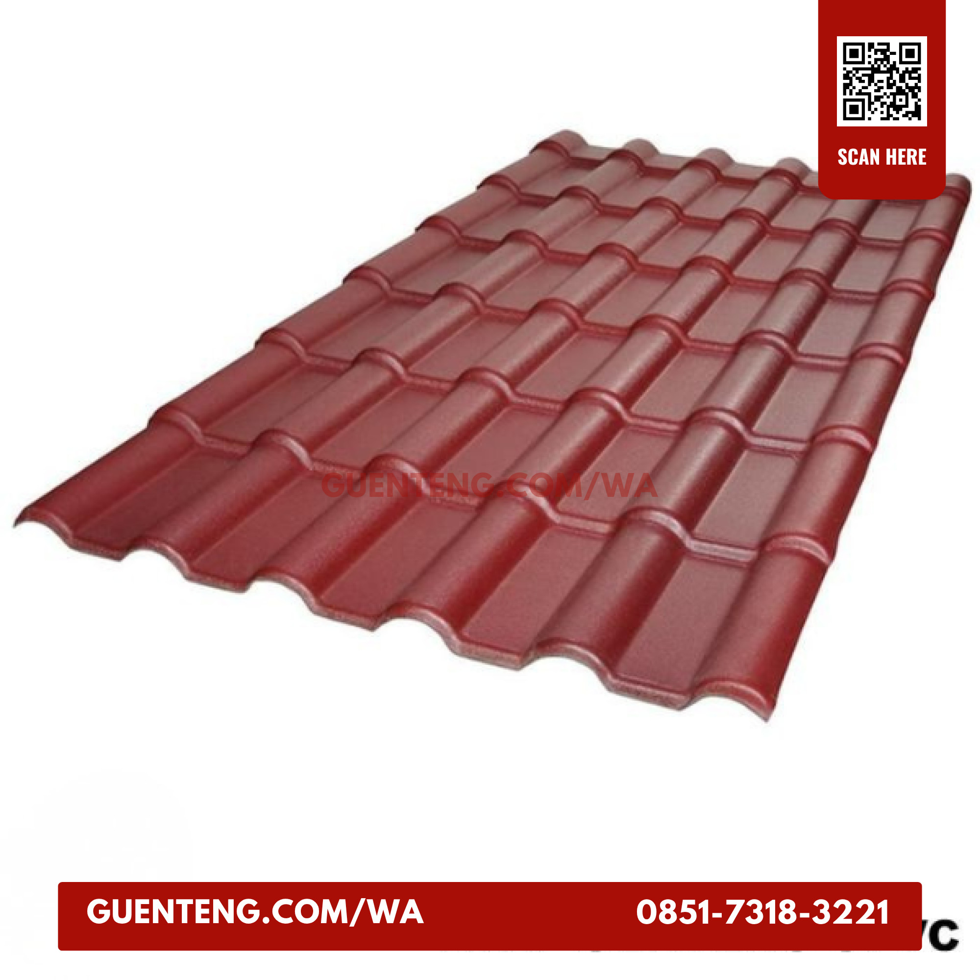 Top Ridge Atap Genteng uPVC Sunpro Roof Tile Hitam 2