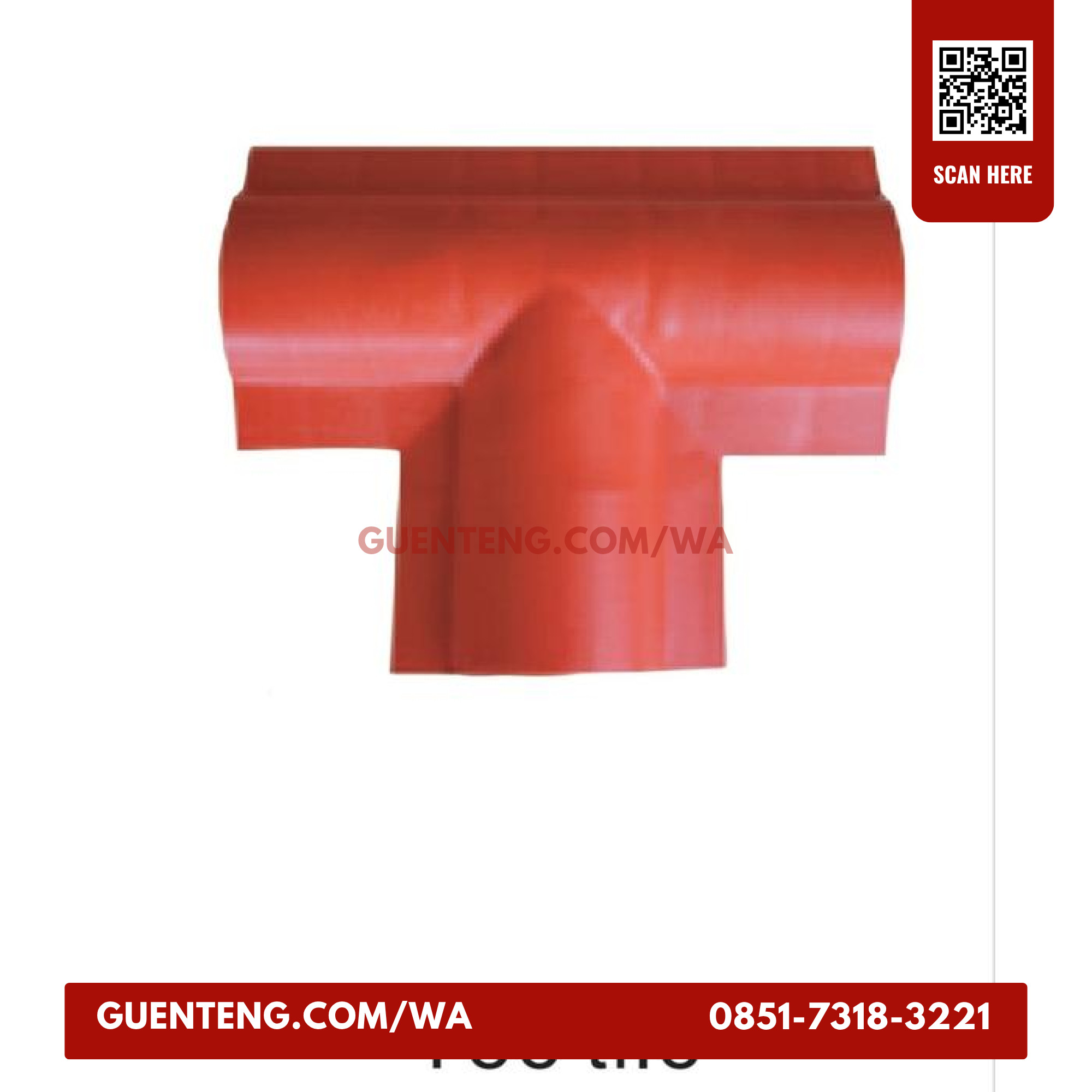 Top Ridge Atap Genteng uPVC Sunpro Roof Tile Hitam