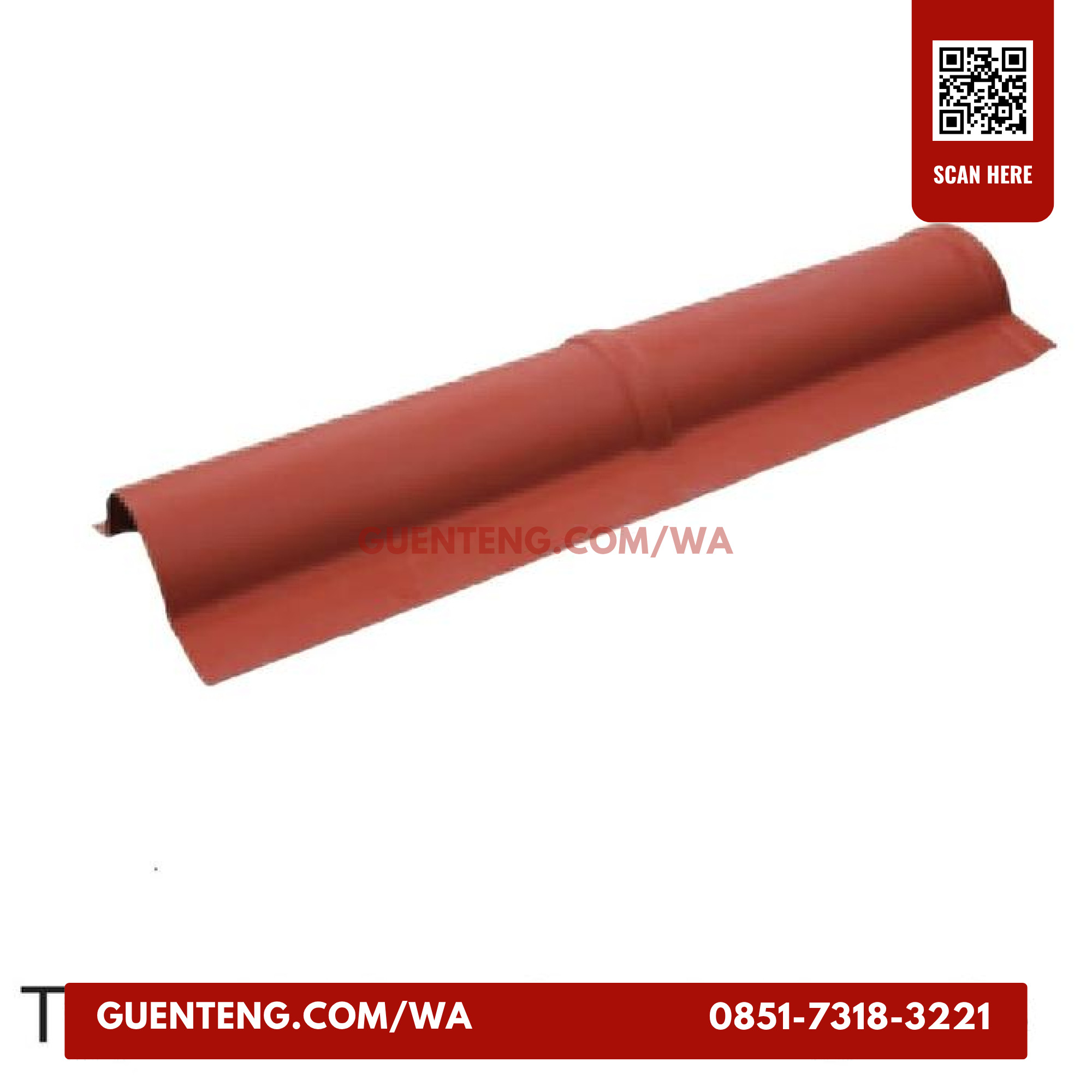 Top Ridge Atap Genteng uPVC Sunpro Roof Tile Hitam
