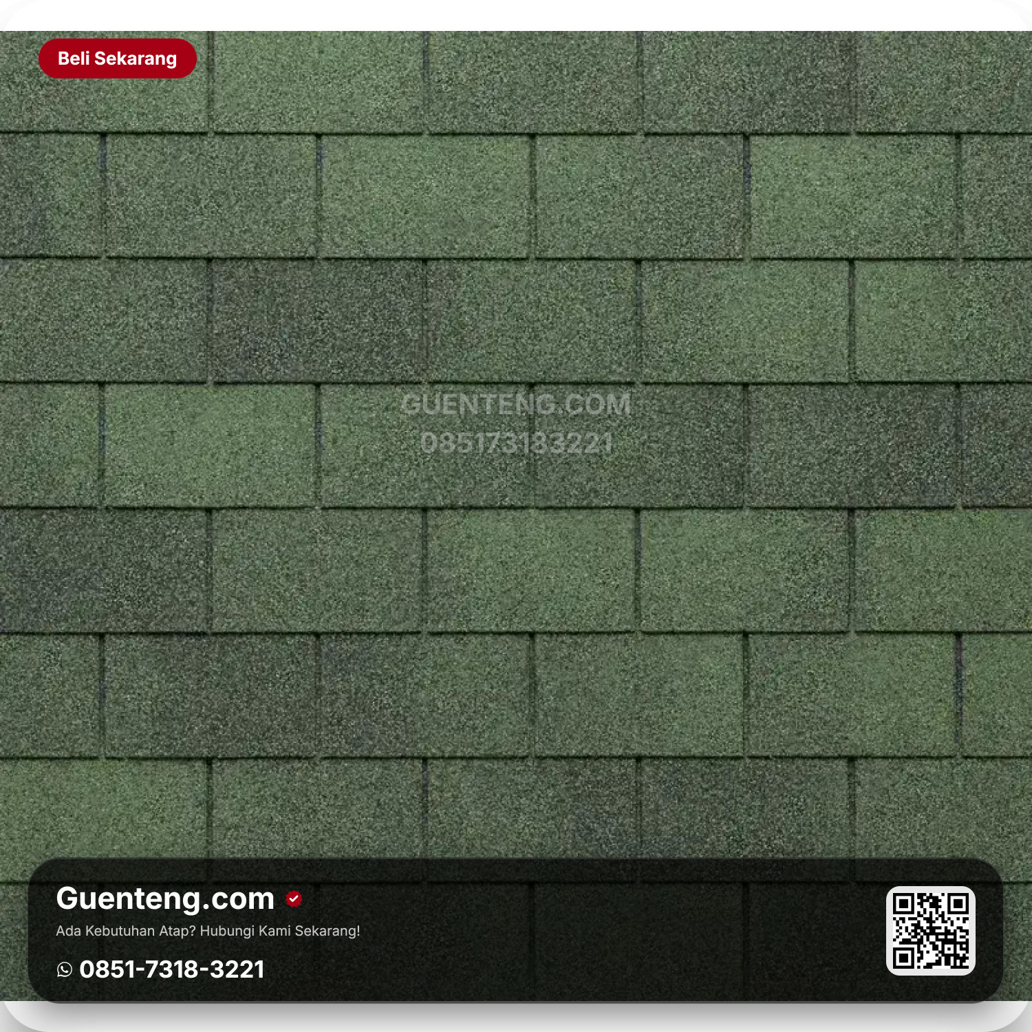 Top Shingles Rectangular - 473 Shaded Green