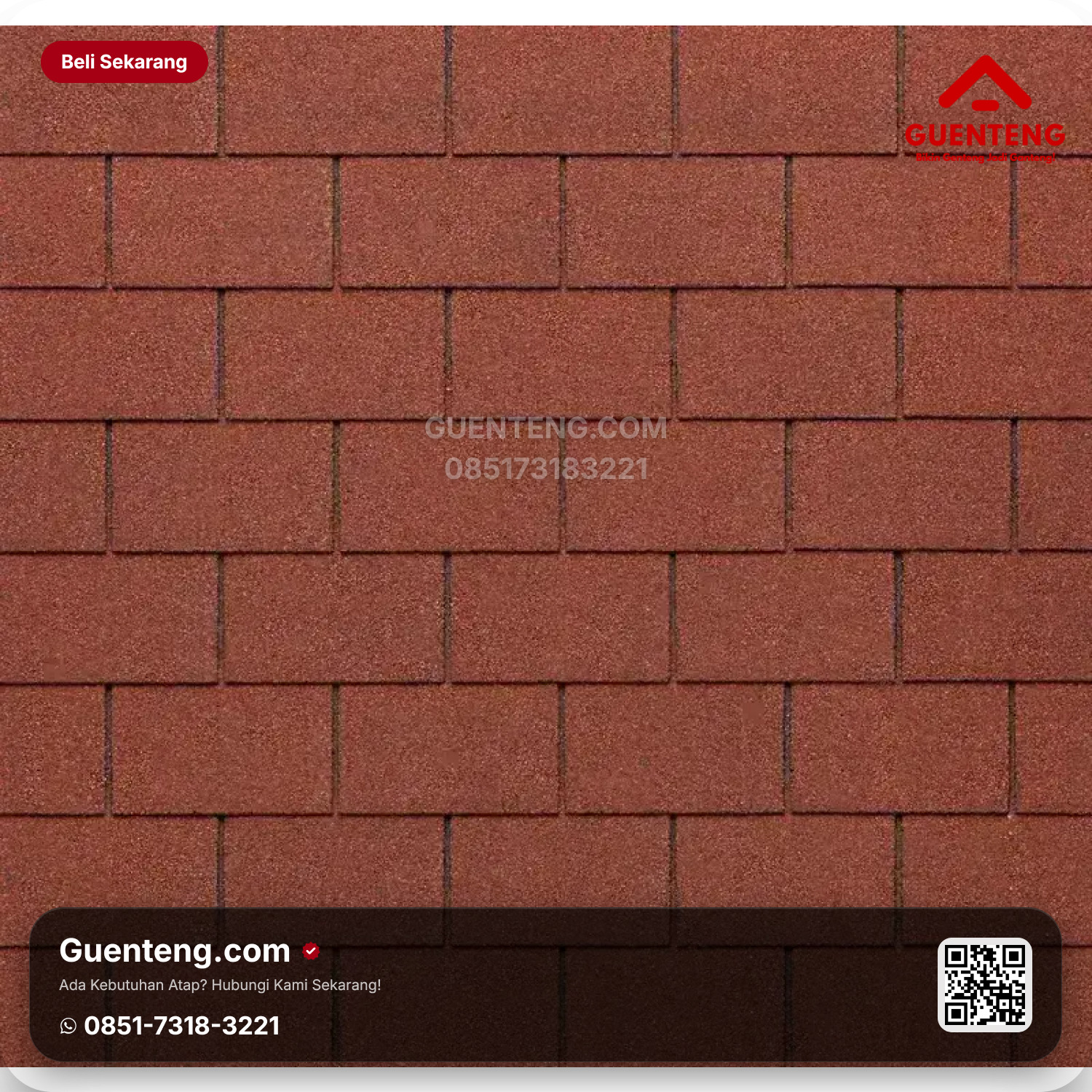 Top Shingles Rectangular - 508 Purple Red