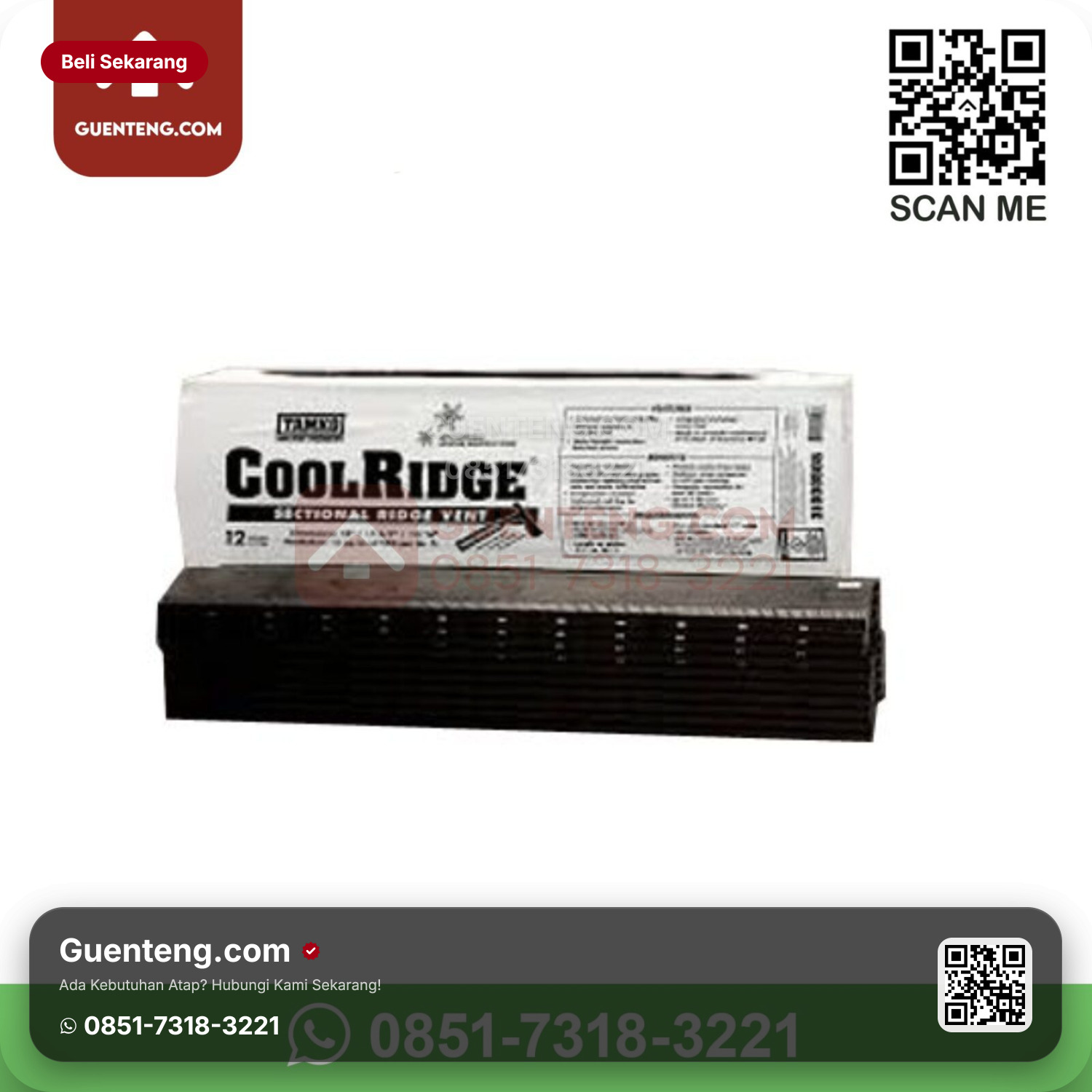 Cool Ridge Nok Ventilasi Atap