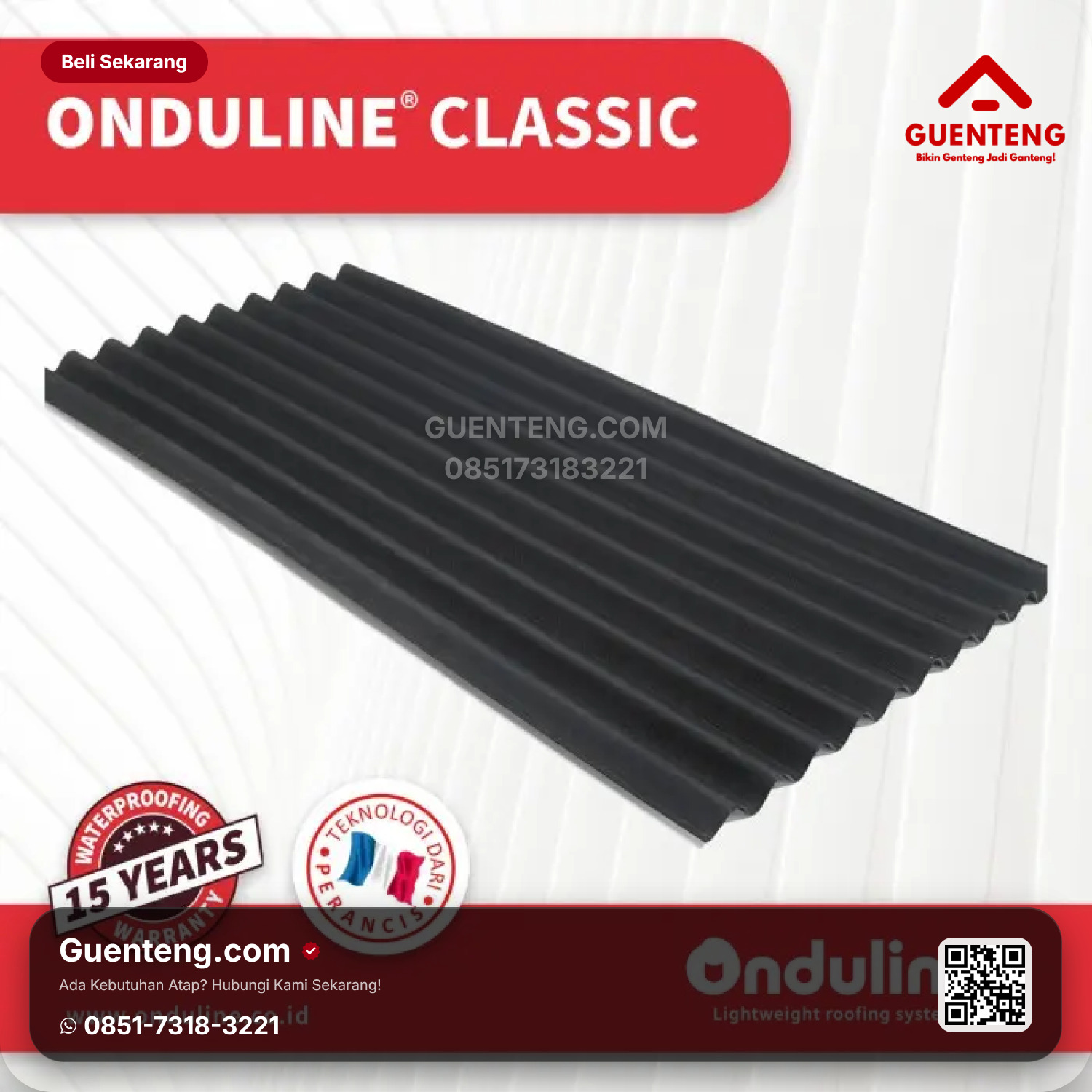 Onduline Classic Black (200x95cm)