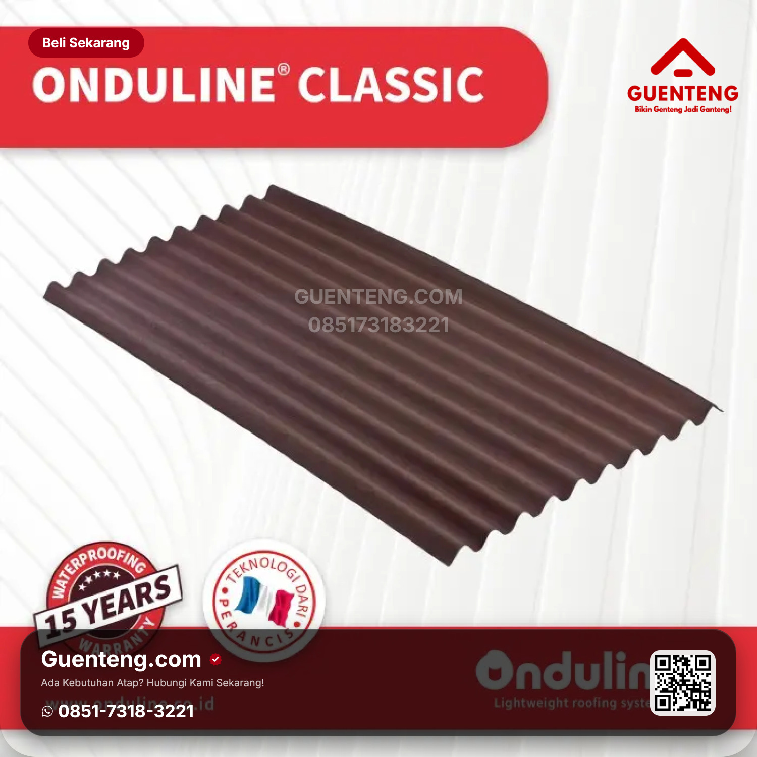 Onduline Classic Brown (200x95cm)