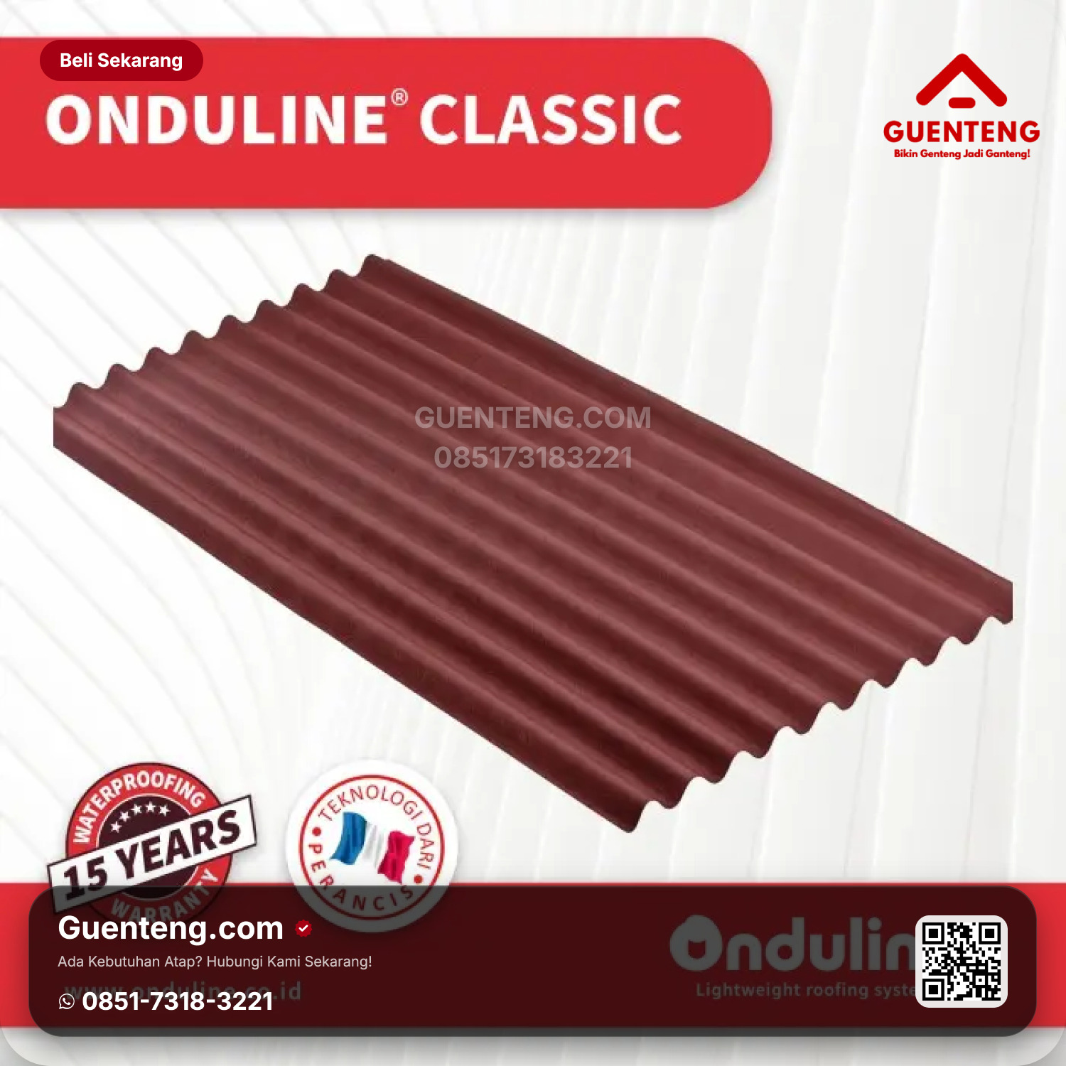 Onduline Classic Red (200x95cm)