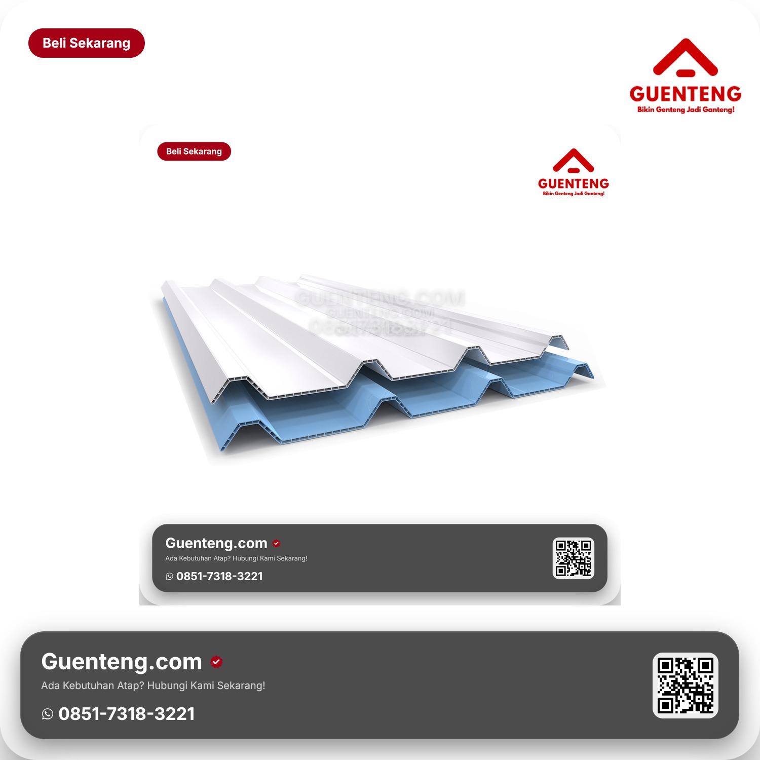 Alderon Lite 6mm Twinwall (Ekonomis & Ringan)
