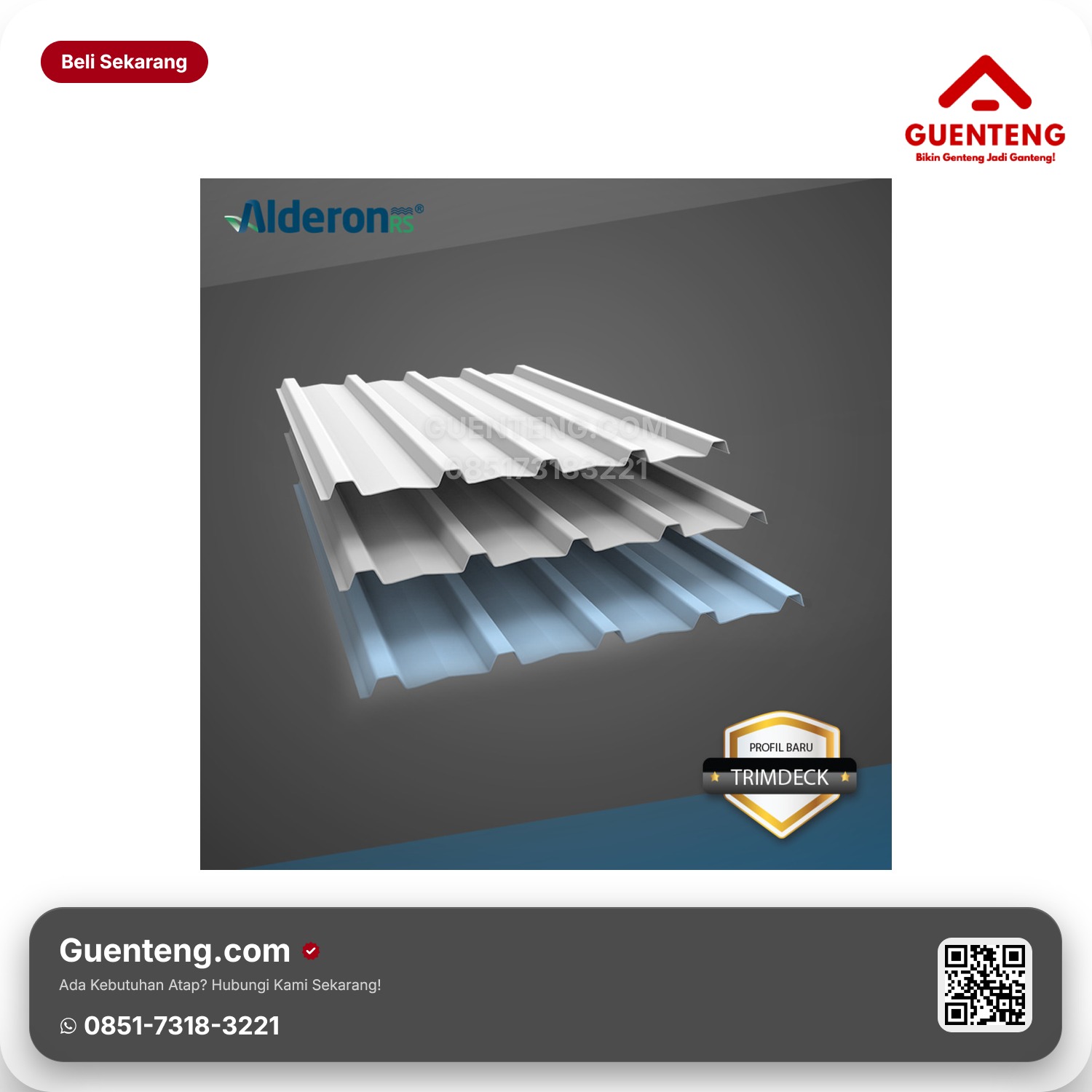 Alderon RS Single Layer Trimdek (Lebar 77 cm)