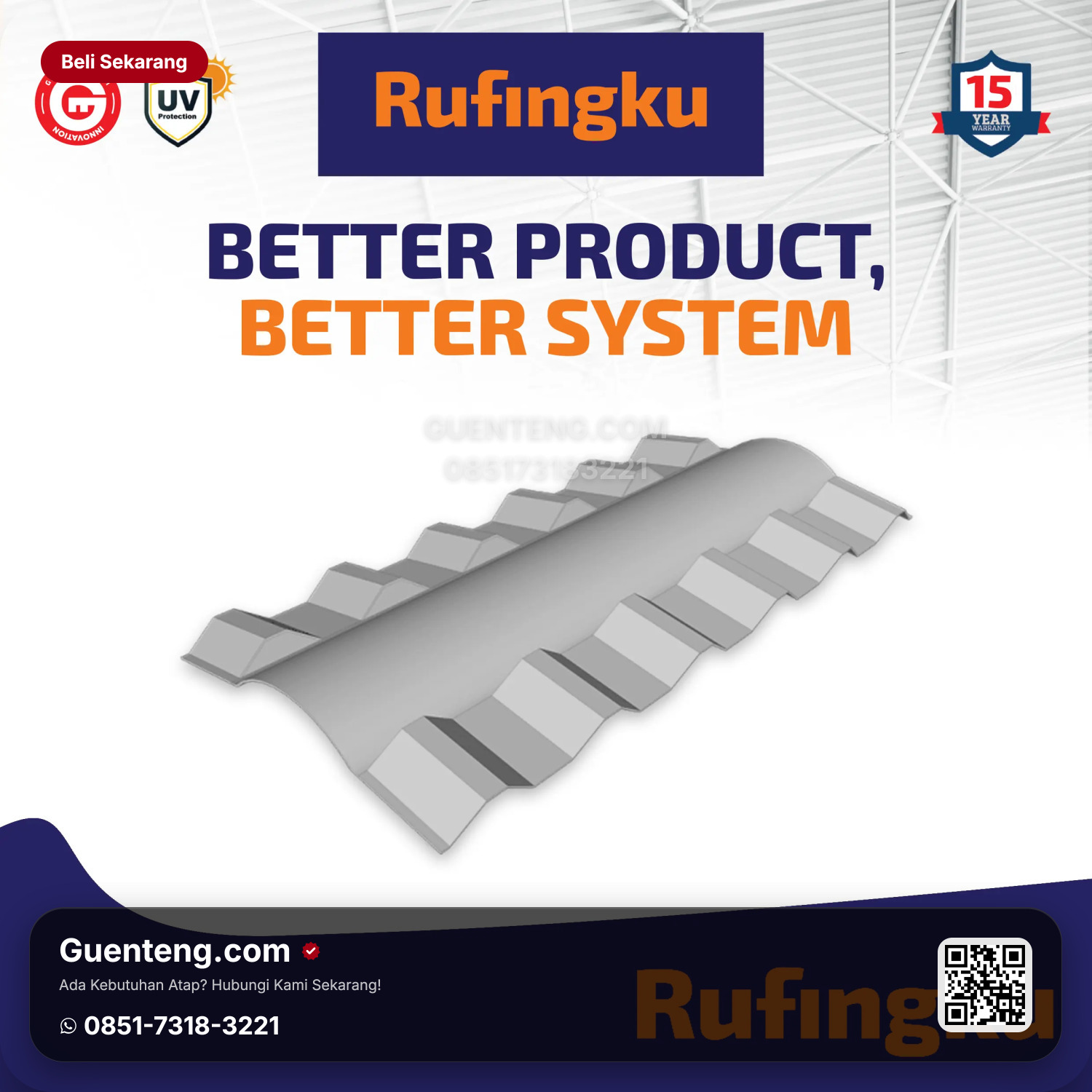 Nok uPVC Rufingku 860 (Grey / White / Black / Blue)