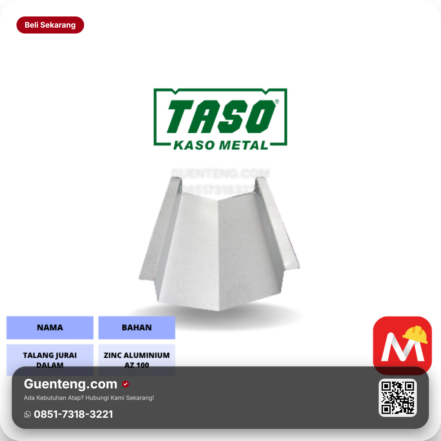 TASO Talang Jurai 0.35 x 4000 mm / 6000 mm