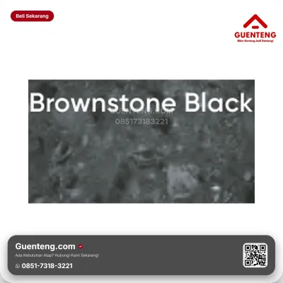Flexitile Granite Deco Brownstone Black (1200x600mm)