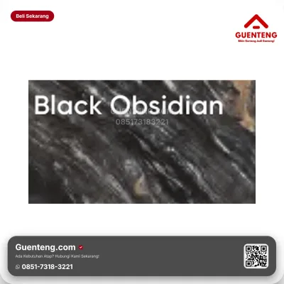Flexitile Marble Deco Black Obsidian (1200x600mm)
