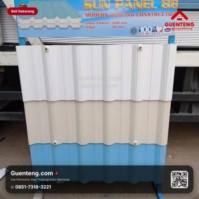 Atap uPVC SUN PANEL untuk Pabrik dan Gudang