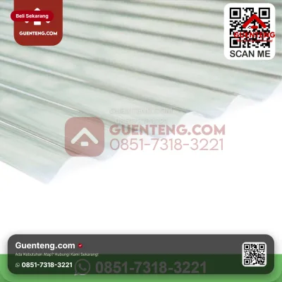 SUNPRO TUFF (Tebal: 0,8 mm | Clear | Lebar: 105 cm | Panjang: 1-6 meter)